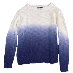Ombré Blue and White Sweater
